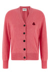 karina mélange cotton and wool blend cardigan