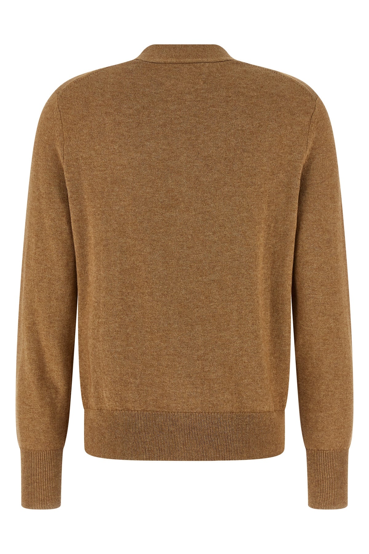 karina mélange cotton and wool blend cardigan