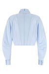 the elisabetta franchi cropped shirt redefines the codes of classic tailoring th