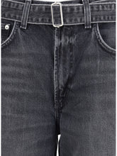 AGOLDE 27 cuffed taper wide jeans