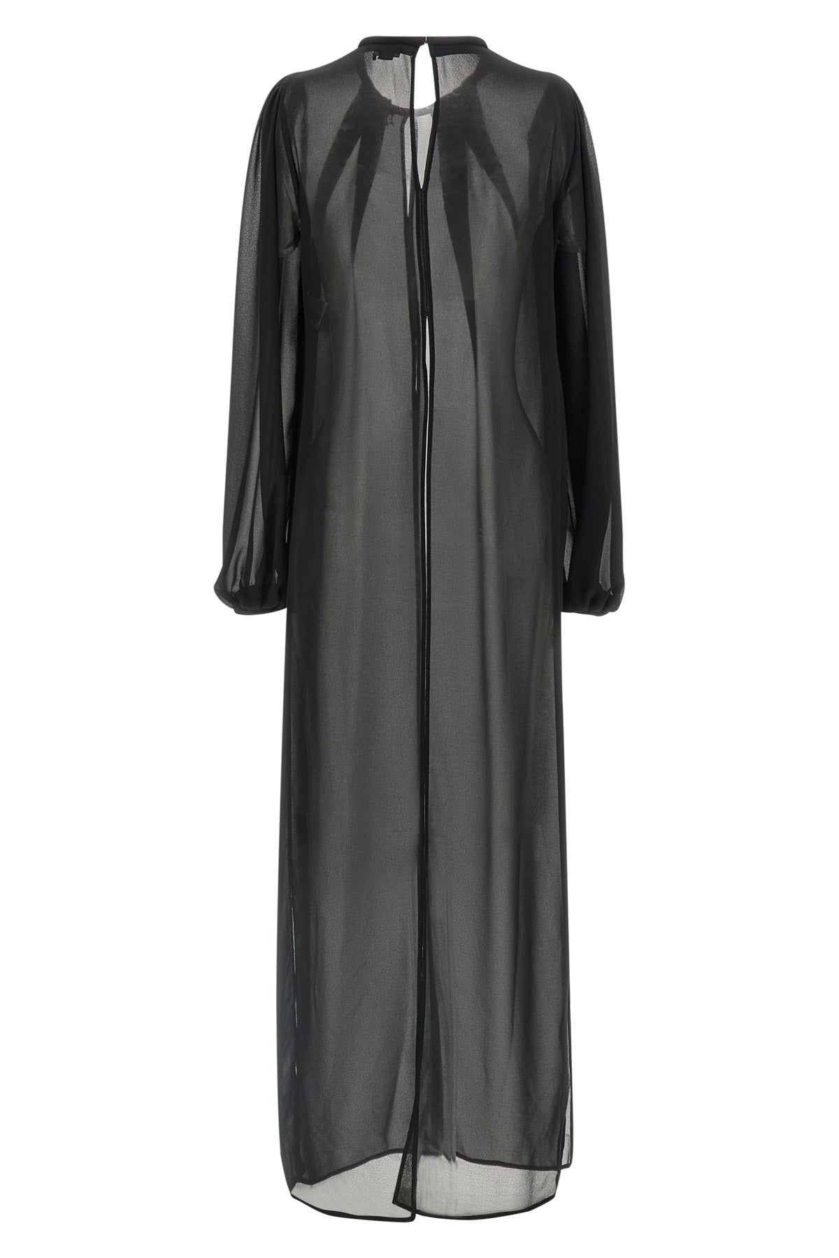 the long elisabetta franchi shirt defines a fluid and elongated silhouette throu