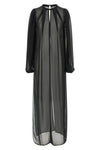 the long elisabetta franchi shirt defines a fluid and elongated silhouette throu