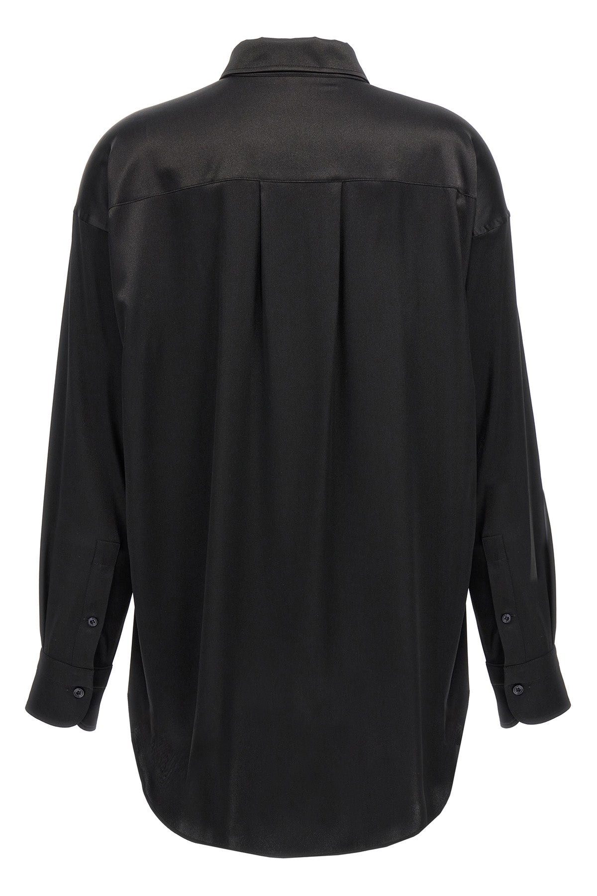 shiny silk satin shirt