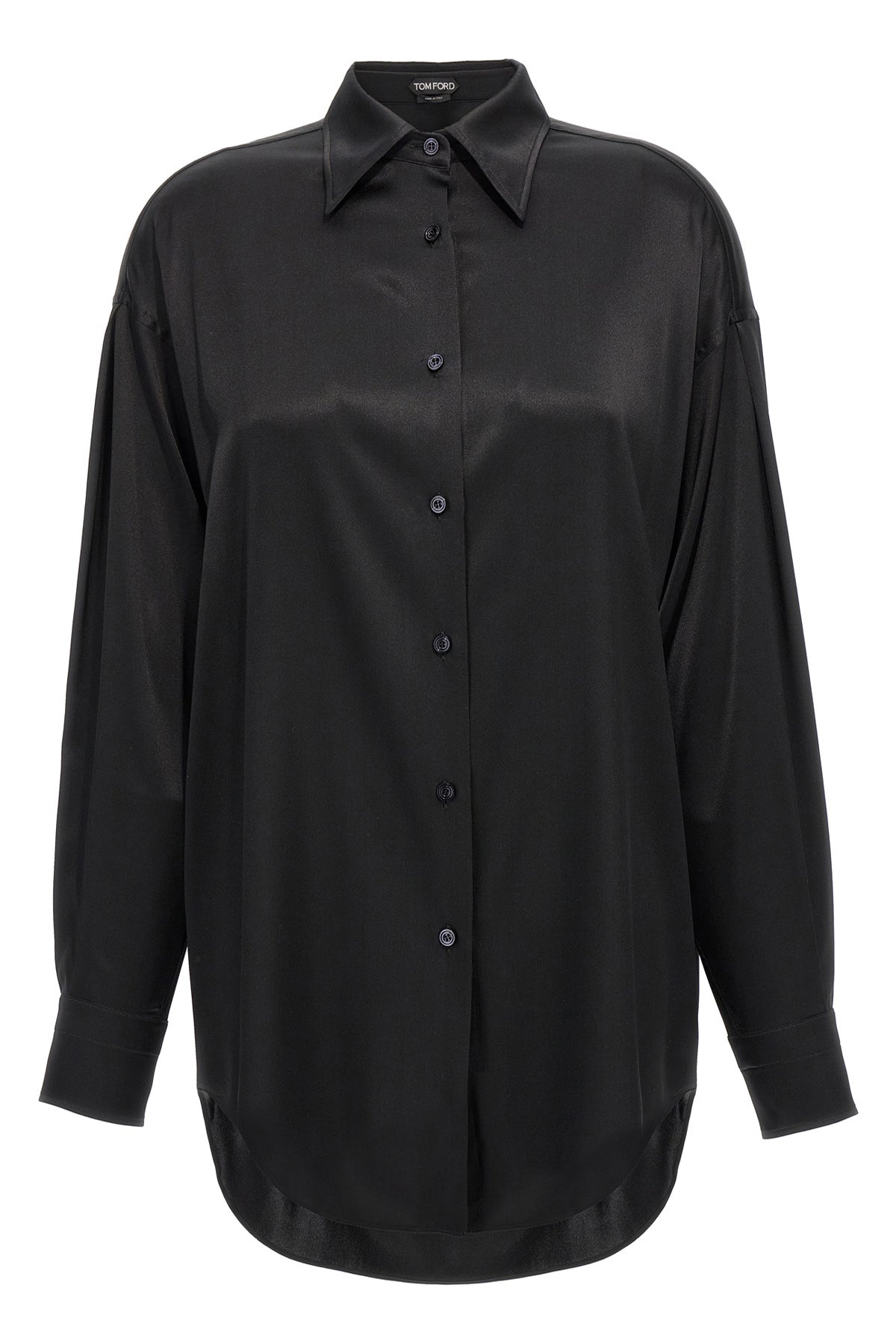 shiny silk satin shirt