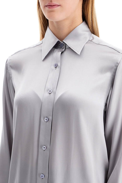 silk satin shirt for women