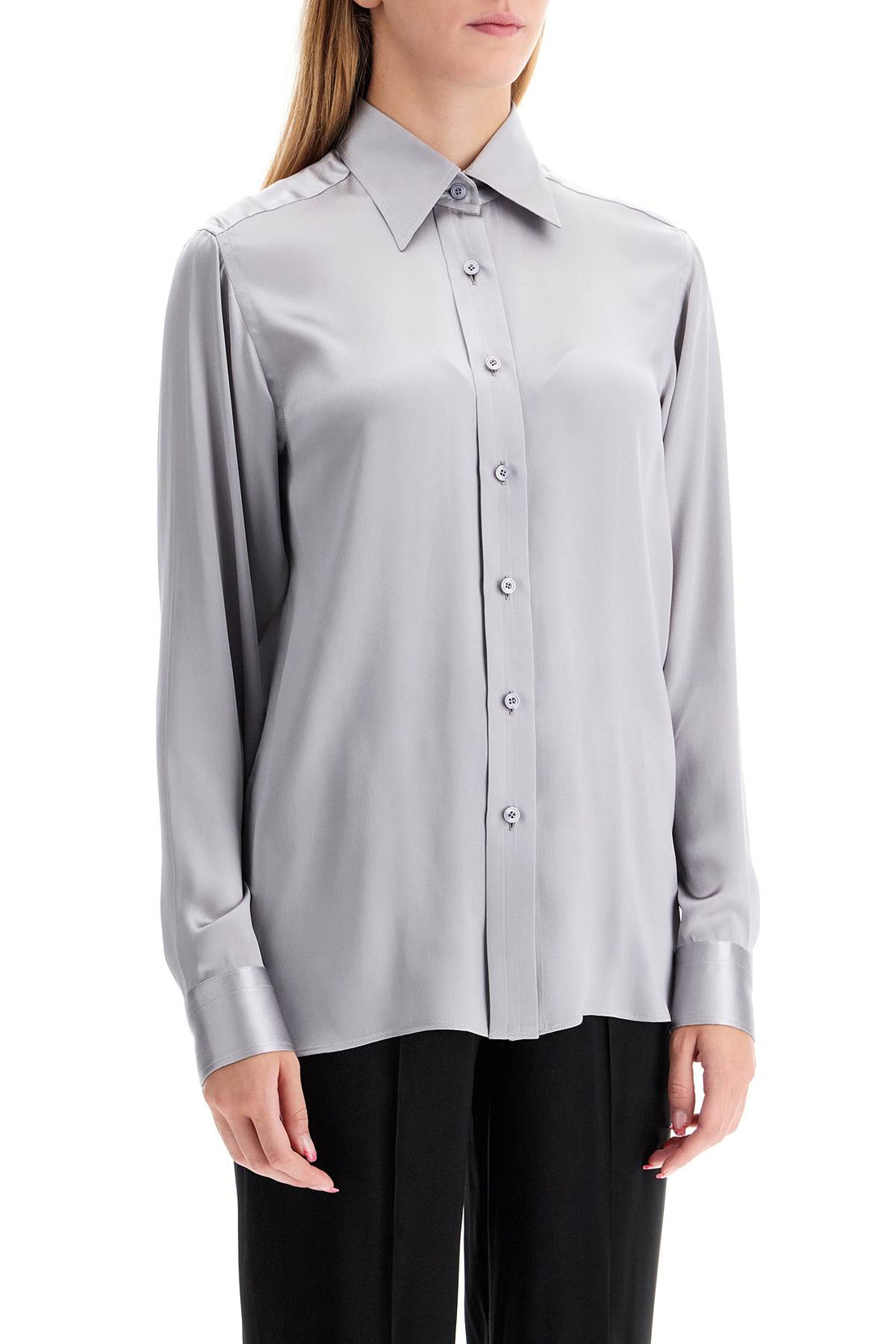 silk satin shirt for women