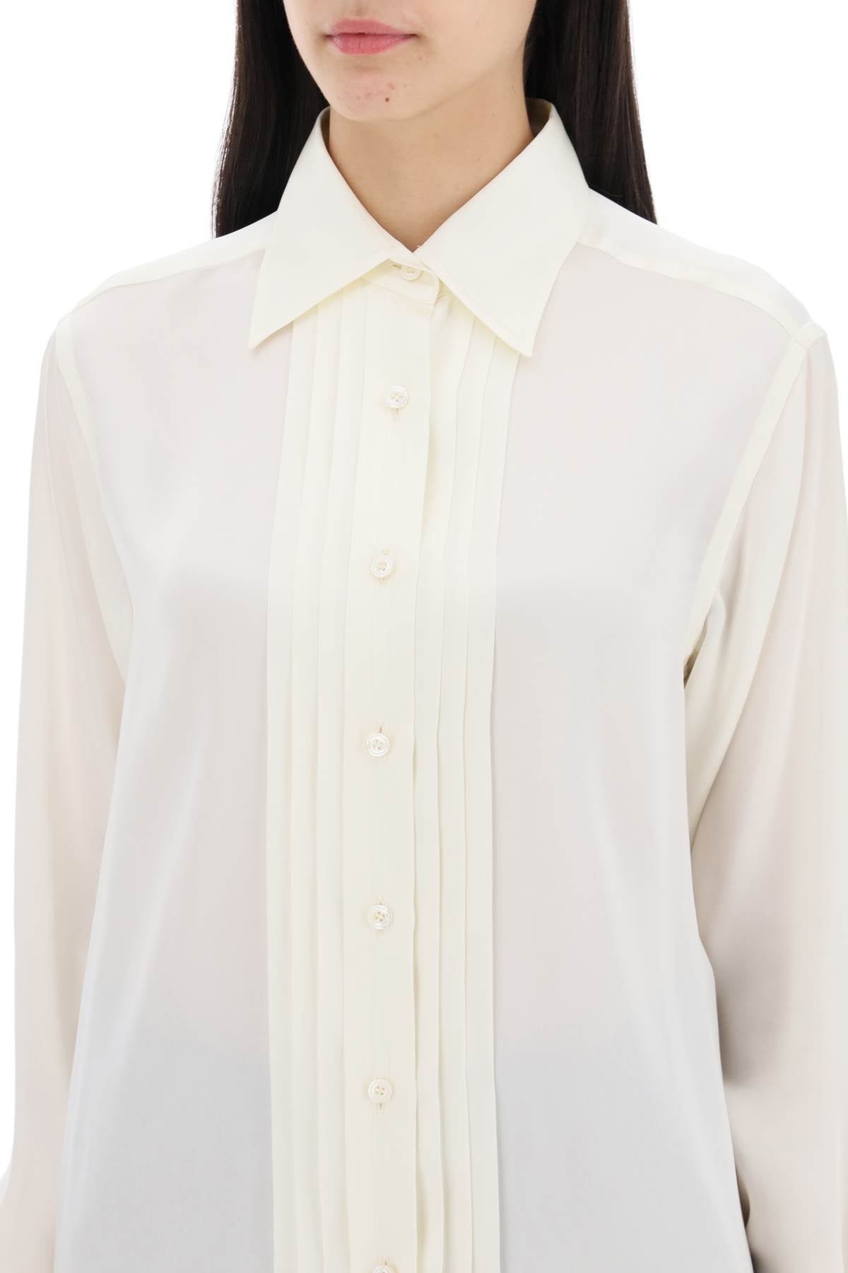 silk charmeuse blouse shirt