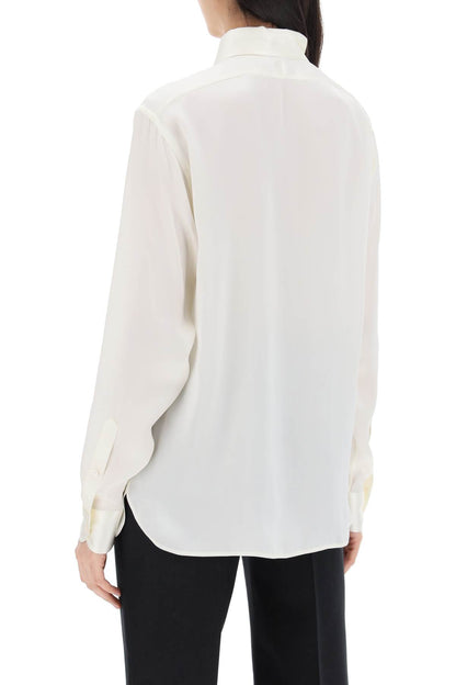 silk charmeuse blouse shirt