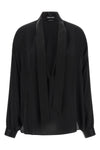 washed silk georgette blouse