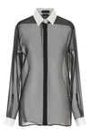 the tom ford shirt in pure silk chiffon stands out for a sartorial construction