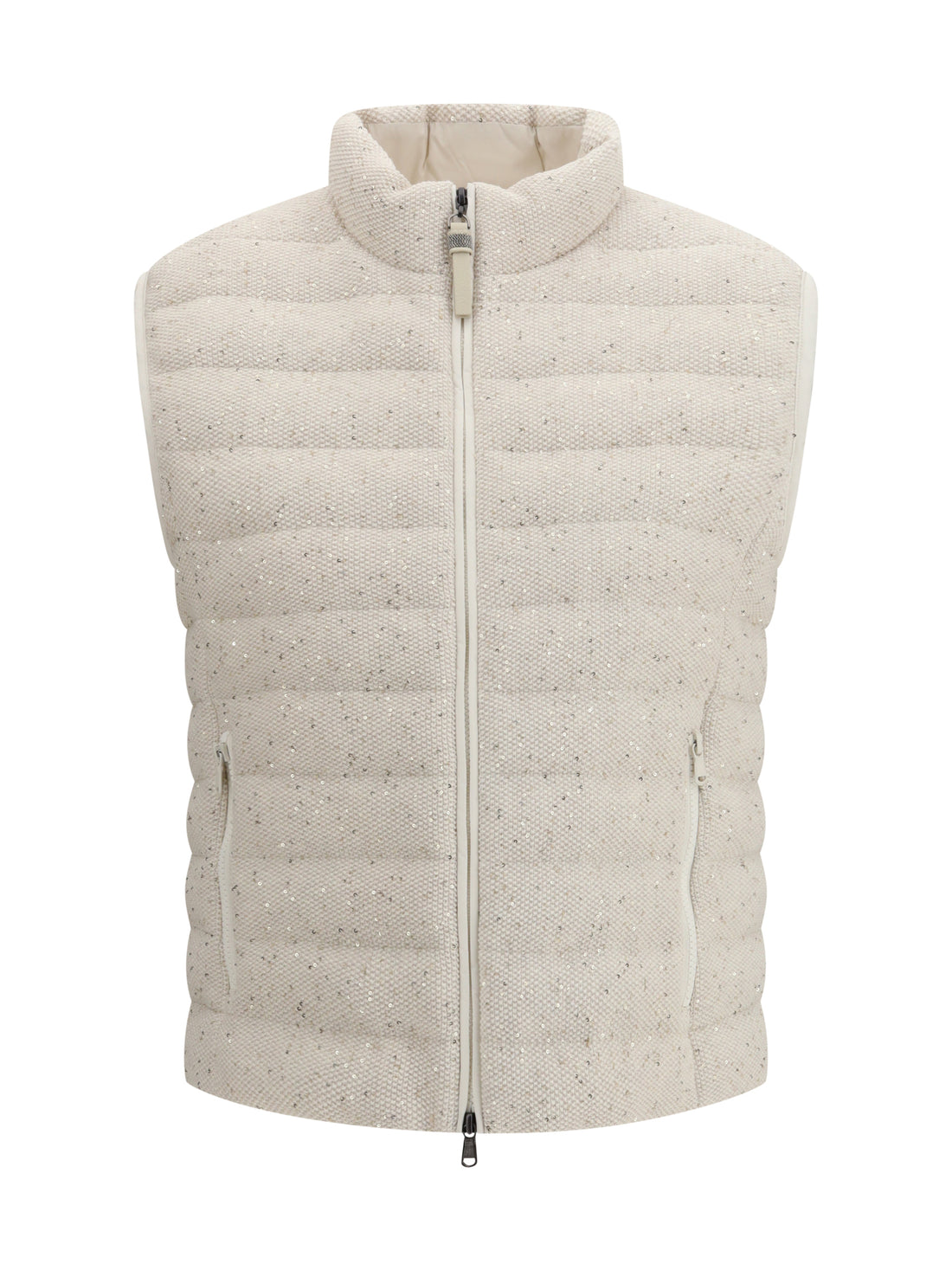 BRUNELLO CUCINELLI 40 cotton padded vest with sequins 