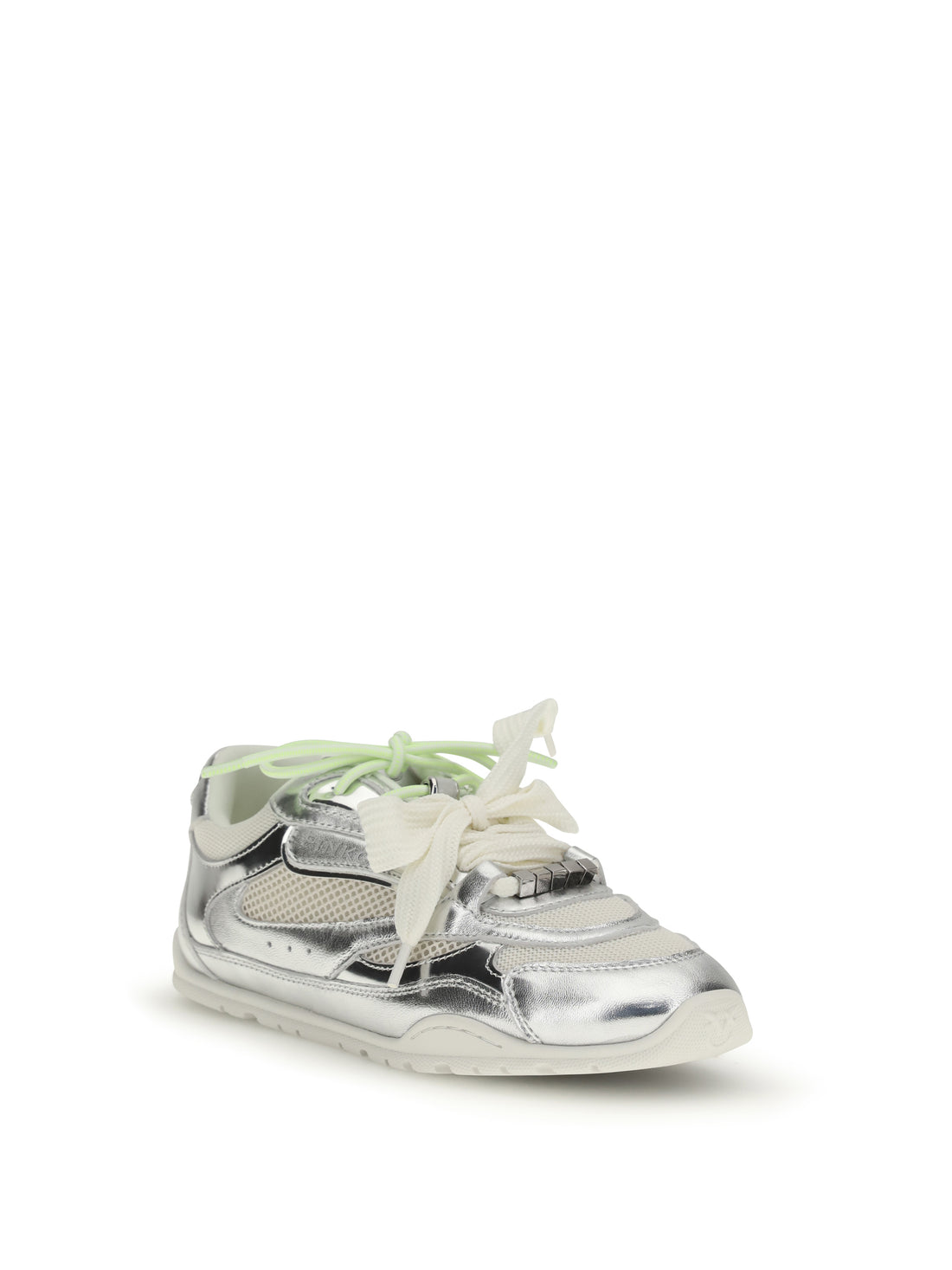 PINKO 36 yulia sneakers in mesh with leather inserts