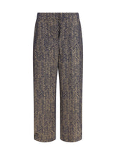 GIORGIO ARMANI 42 chevron jacquard viscose pants