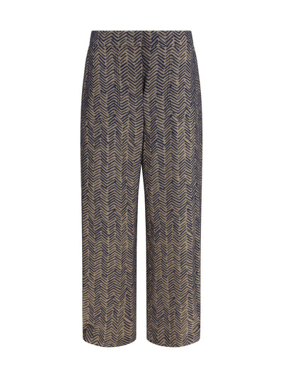 GIORGIO ARMANI 42 chevron jacquard viscose pants