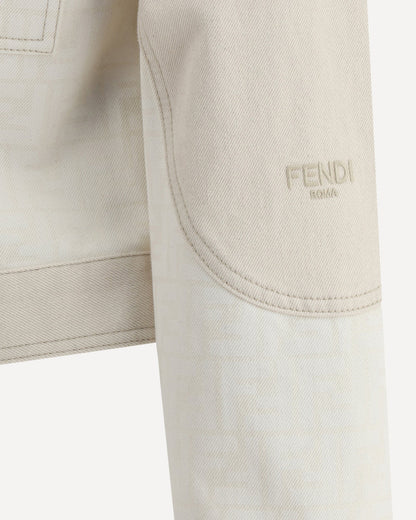 ff print denim gacket