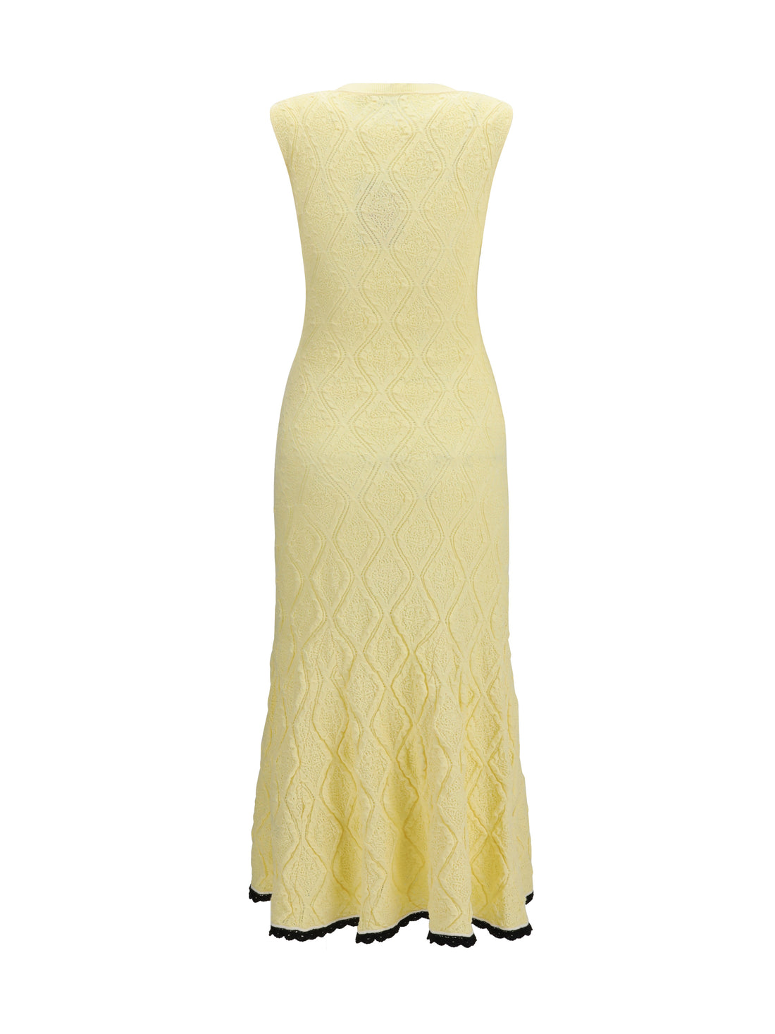 SELF-PORTRAIT M pointelle knit midi dress