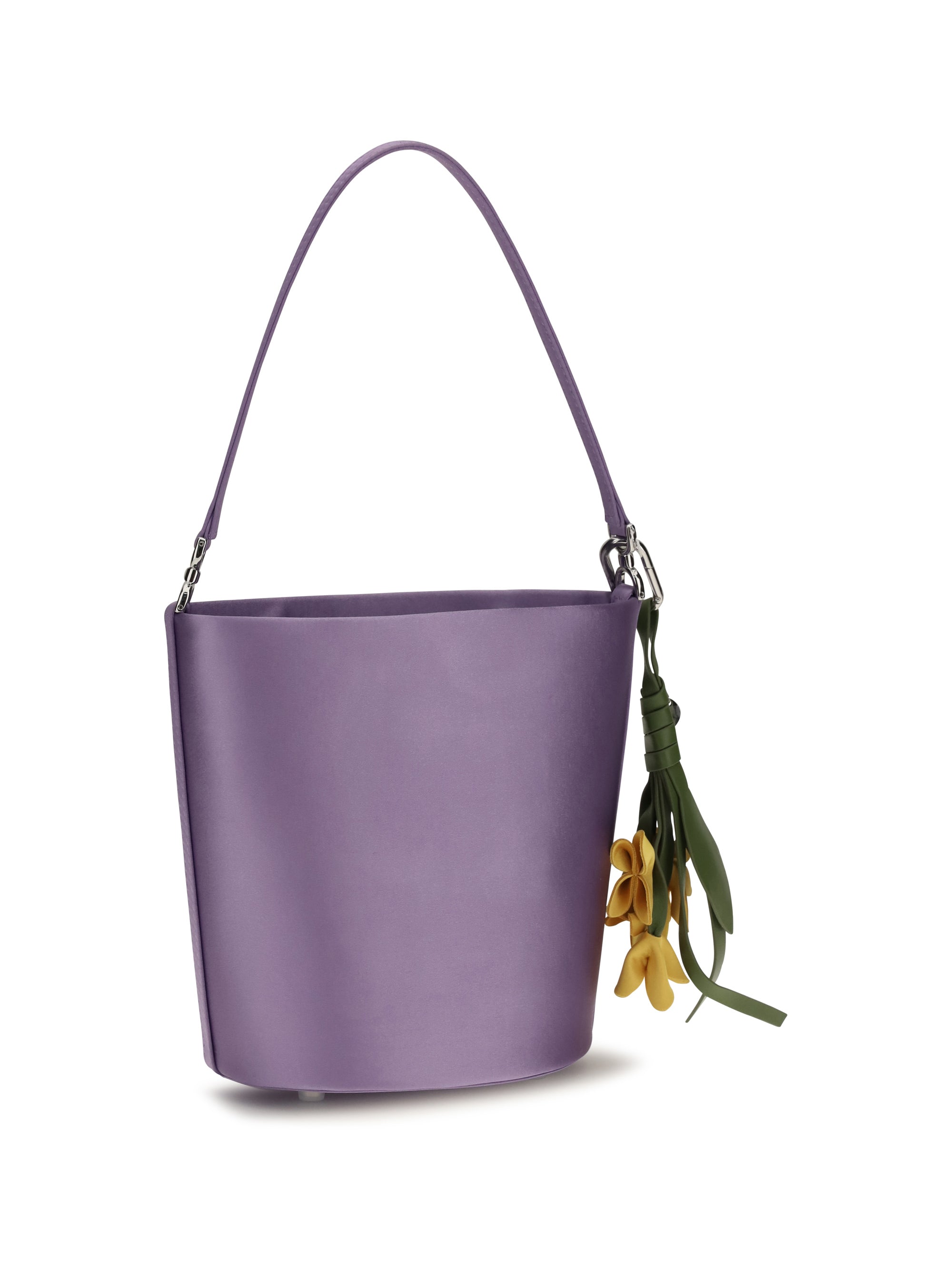 satin bucket bag