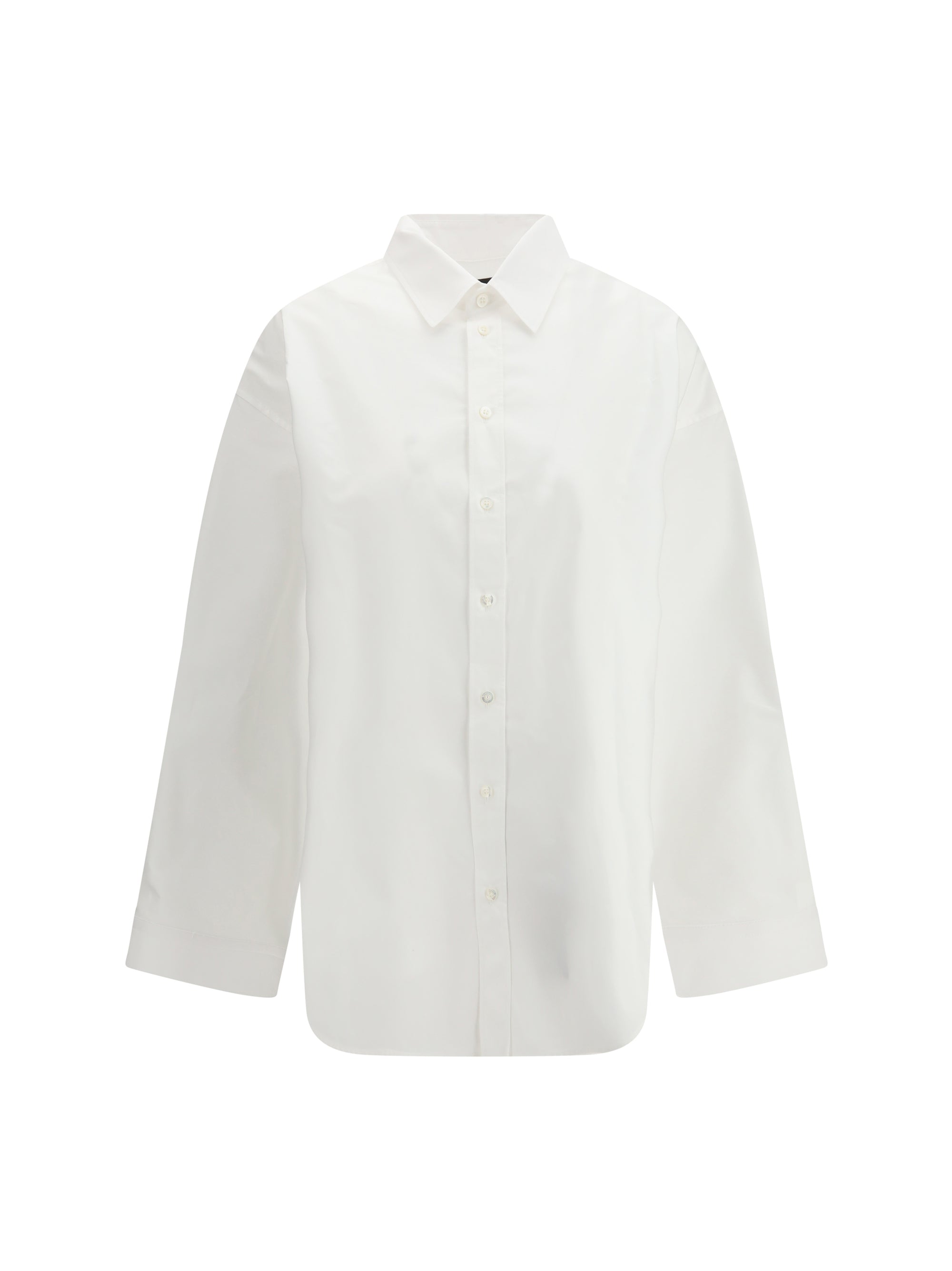 lace-up cotton shirt