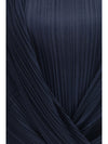 semi-sheer pleated blouse