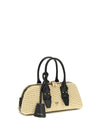 escape horizontal raffia handbag