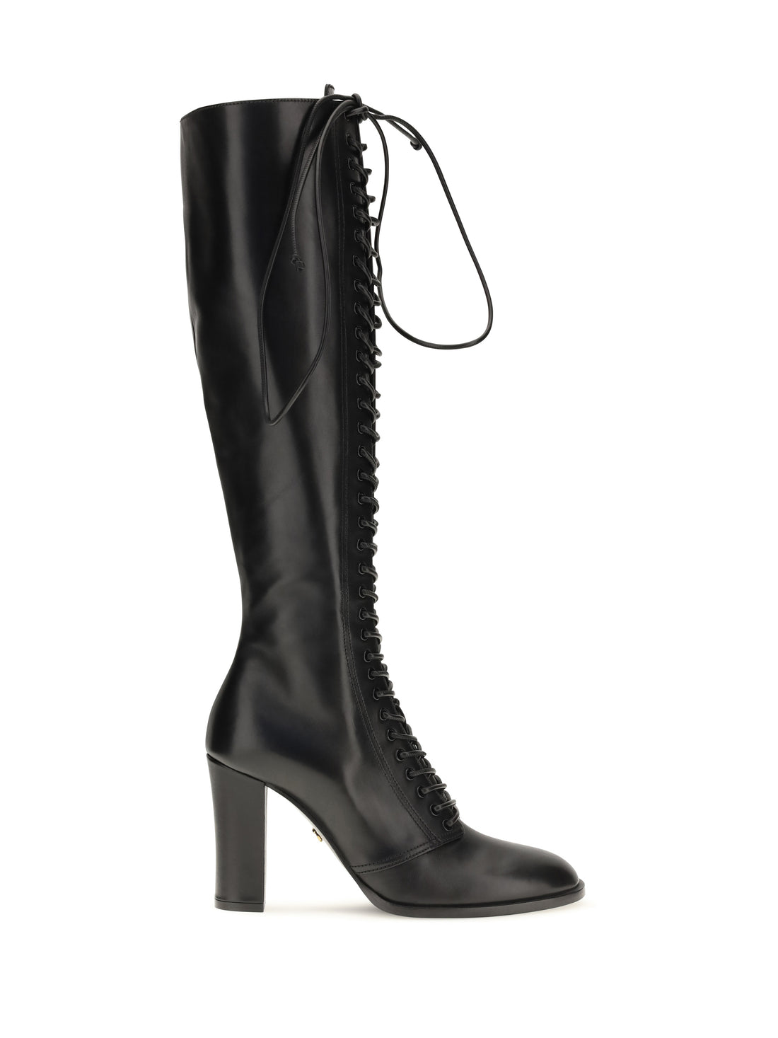 DOLCE &amp; GABBANA 37 lace-up knee-high boots