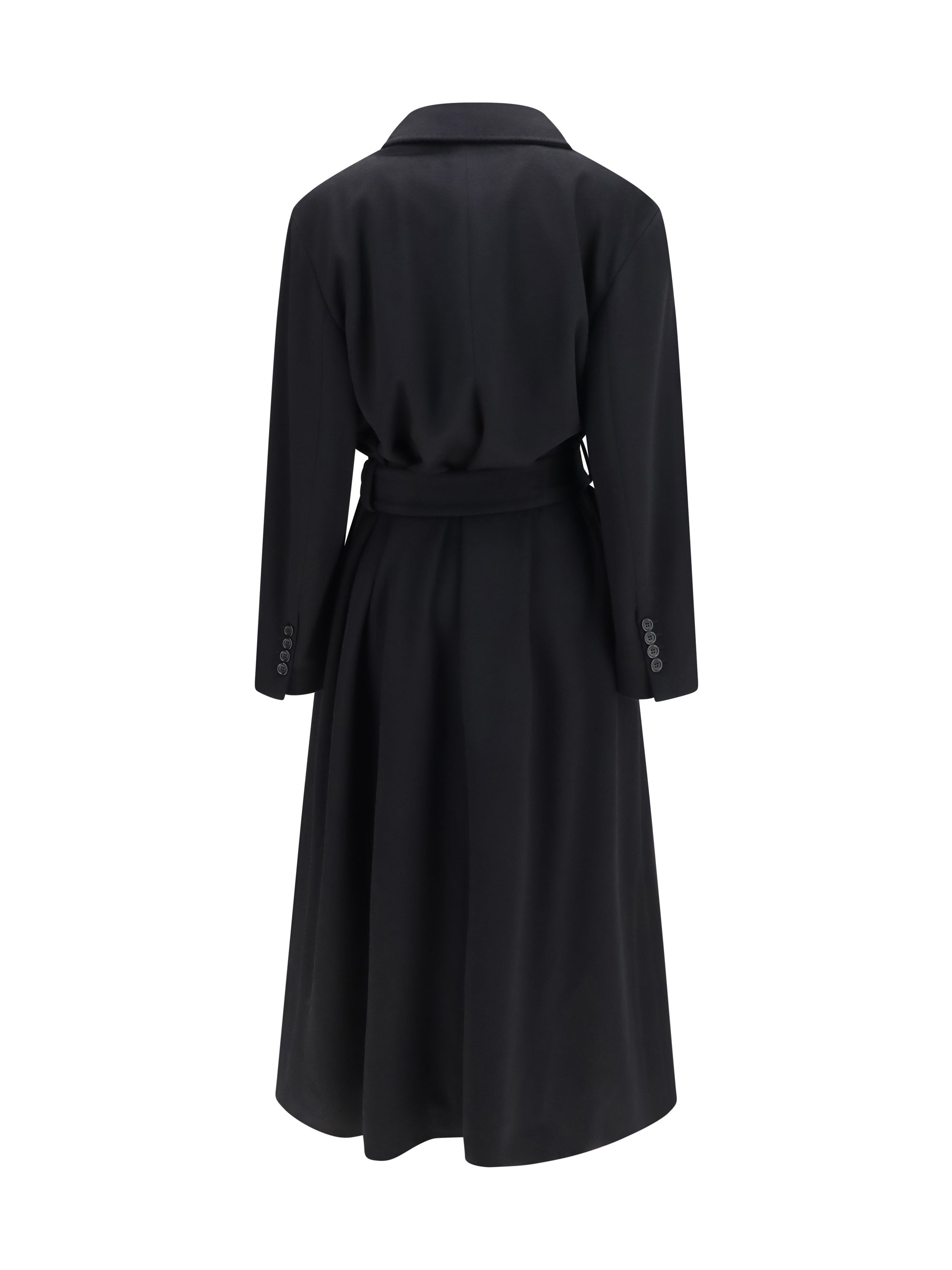 long virgin wool coat