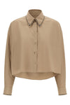 the fabiana filippi cropped shirt reinterprets the codes of classic tailoring th