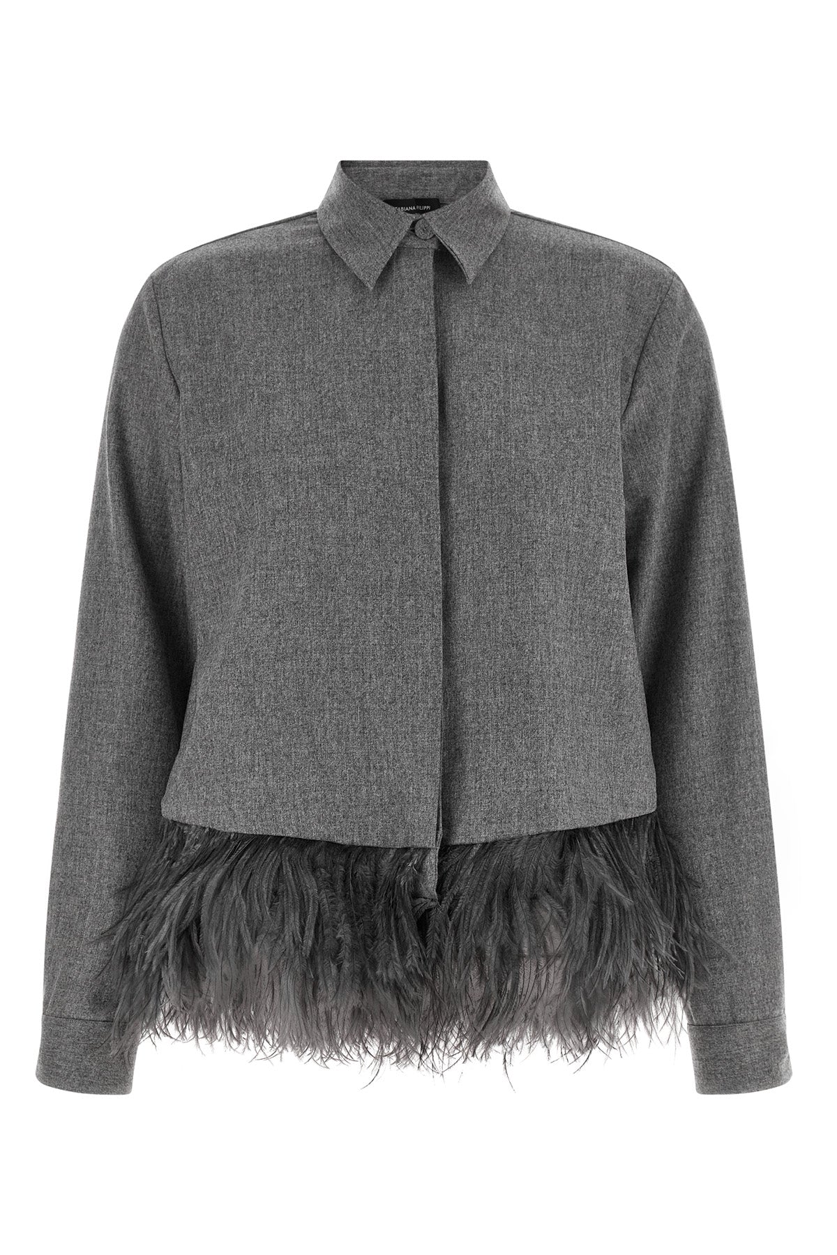 the fabiana filippi shirt redefines the codes of tailoring through an unexpected