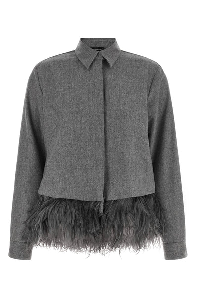 the fabiana filippi shirt redefines the codes of tailoring through an unexpected
