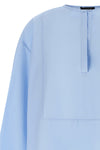 trompe loeil cotton poplin shirt