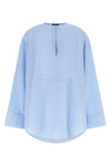 trompe loeil cotton poplin shirt