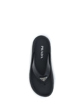 PRADA 40 logo flip-flops 