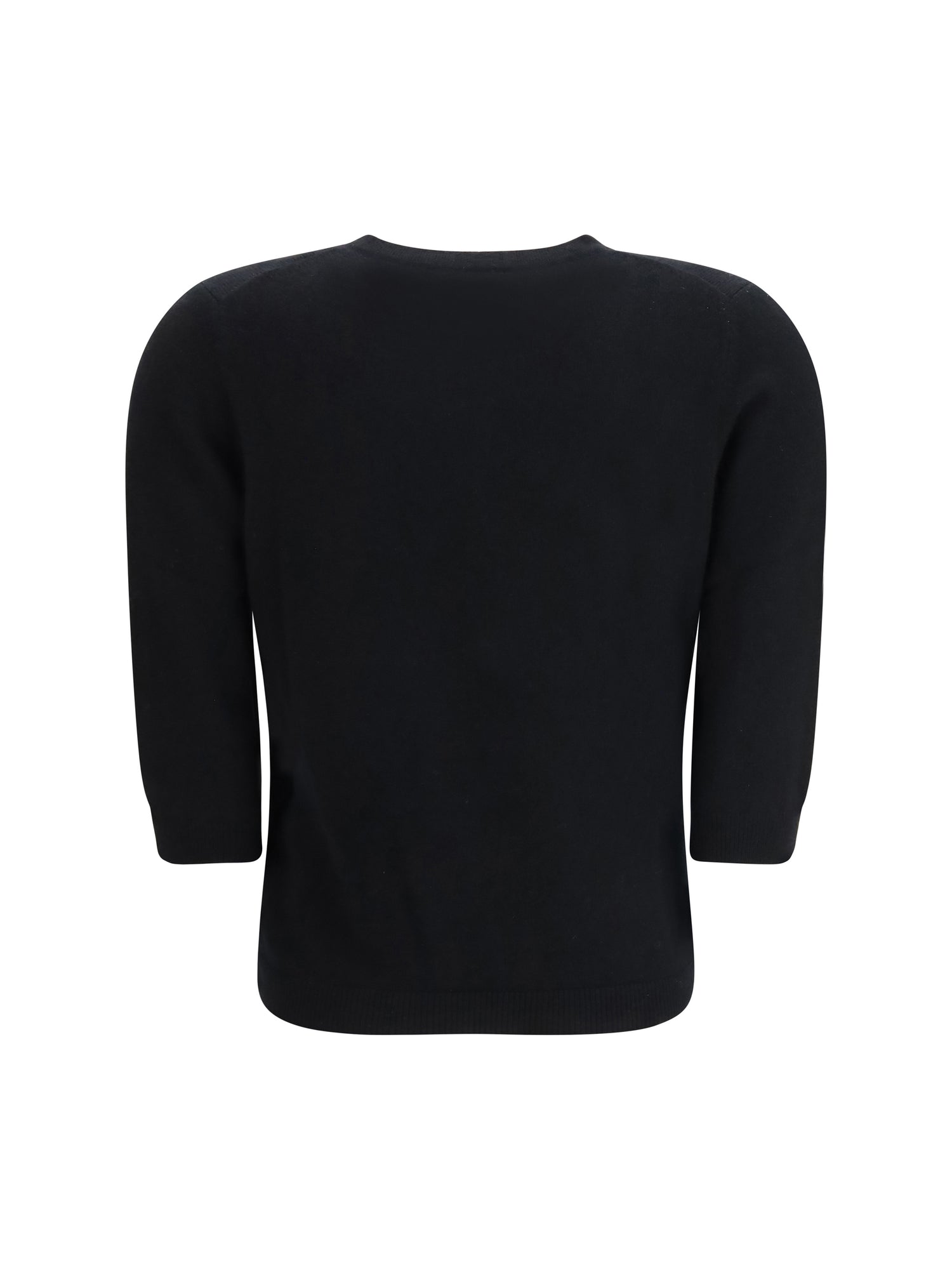 ALLUDE XS crew-neck sweater with three-quarter sleeves
