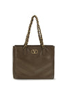 laseine chevron nappa shopping bag