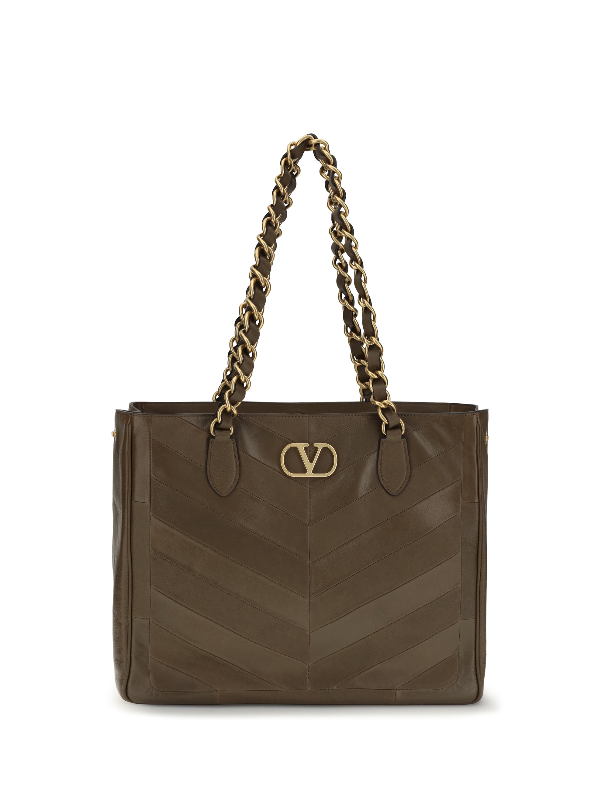 laseine chevron nappa shopping bag