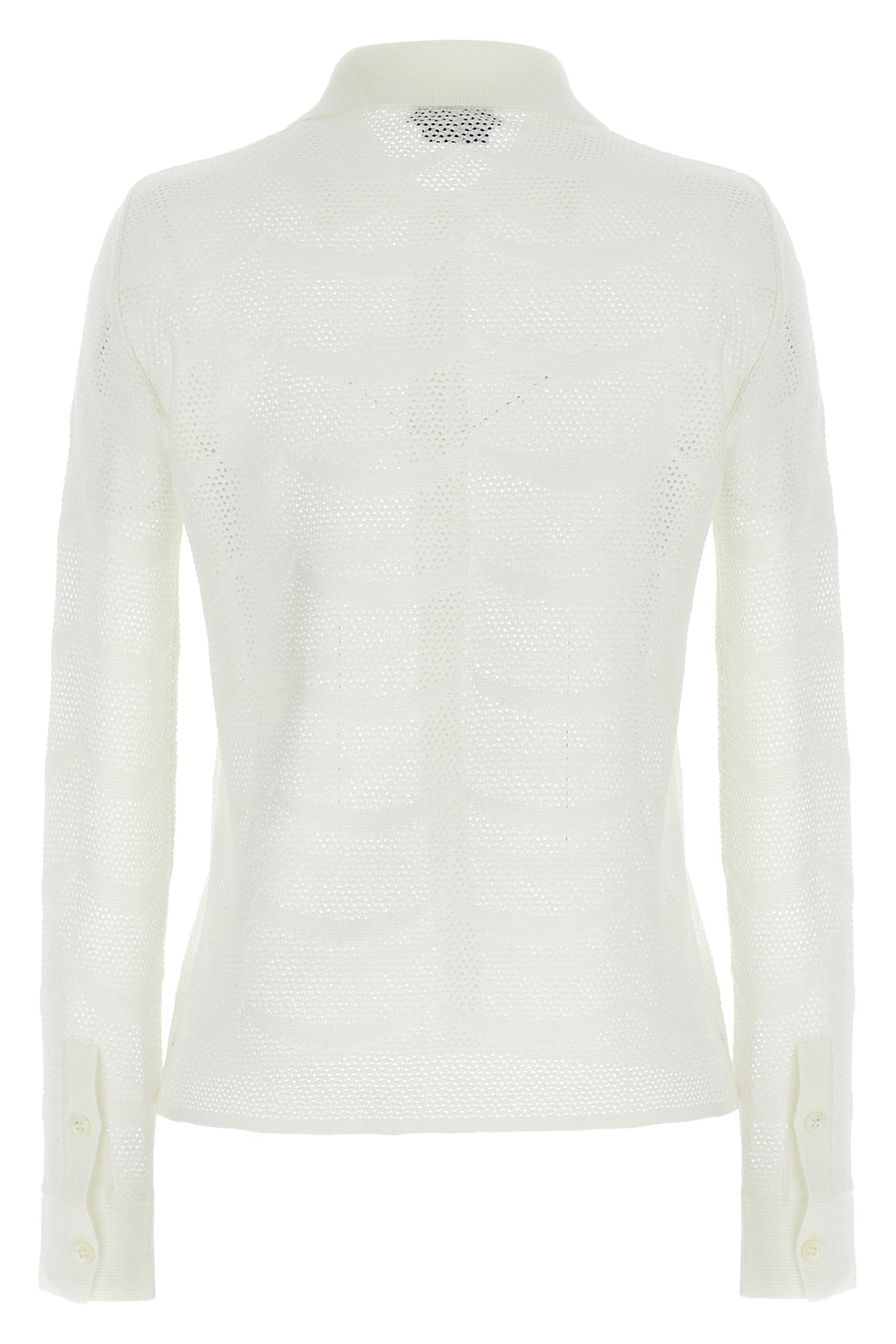 TOM FORD S cardigan in cotton blend and openwork silk crocheted