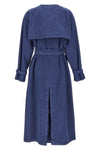 calao double-breasted cotton trench coat