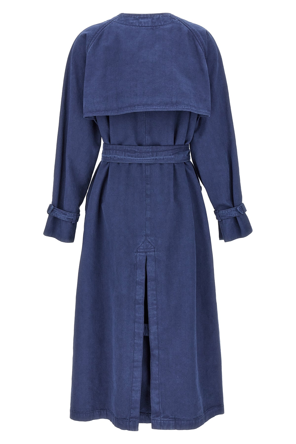 calao double-breasted cotton trench coat