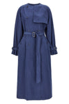 calao double-breasted cotton trench coat