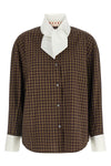the marni poplin check shirt redefines classic tailoring through unexpected prop