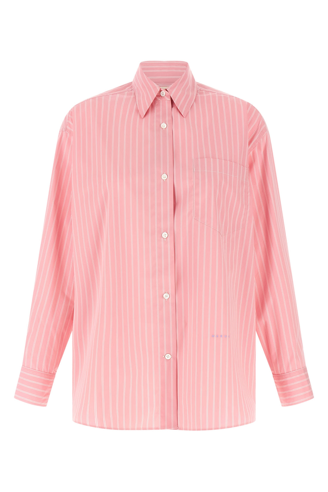 MARNI 36 the marni shirt in cotton blend poplin is distinguished by an oversized silhouet