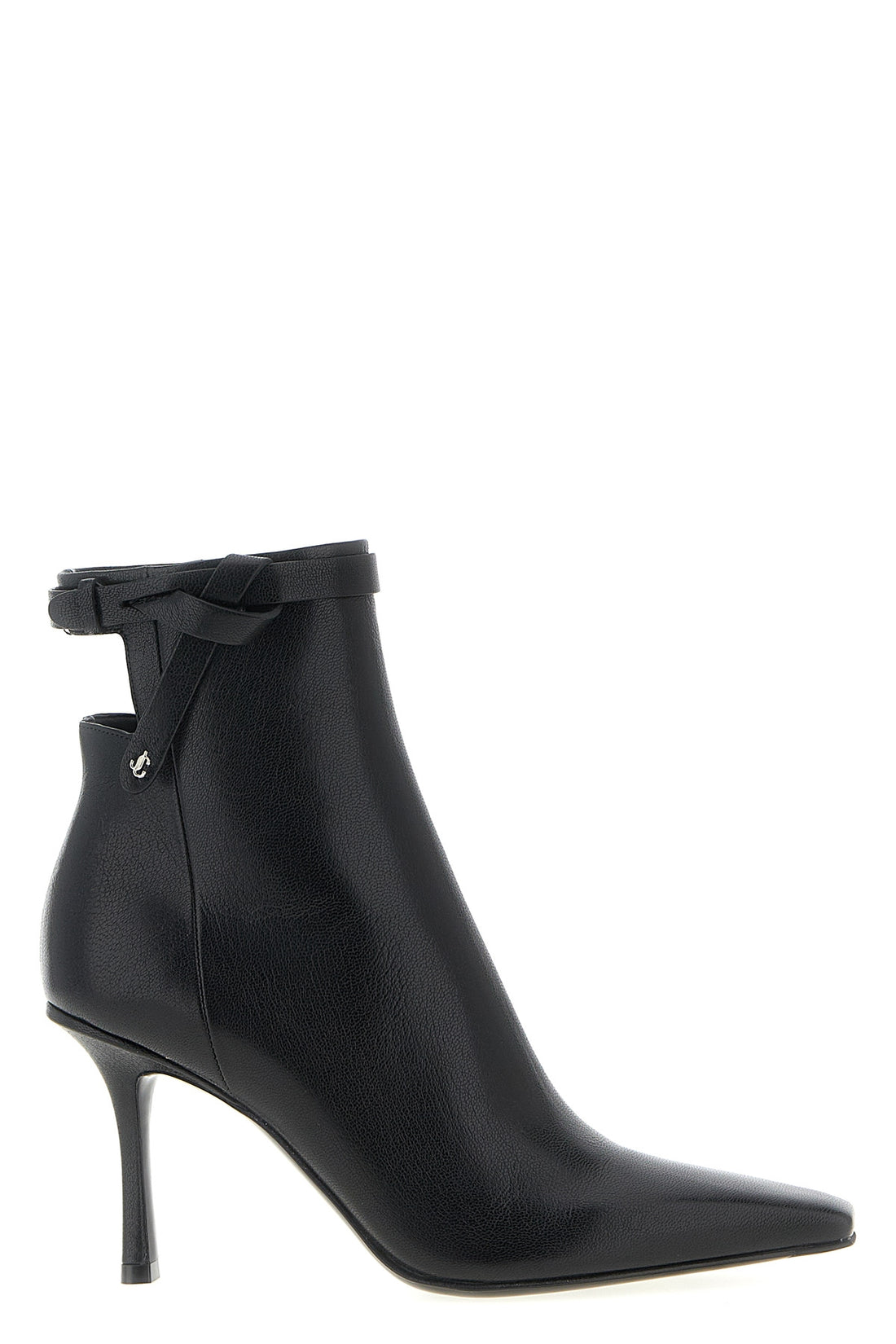 JIMMY CHOO 40 camie shiny kidskin leather ankle boots