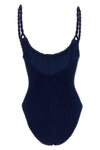 the hunza g camille one-piece swimsuit redefines beachwear through an innovative