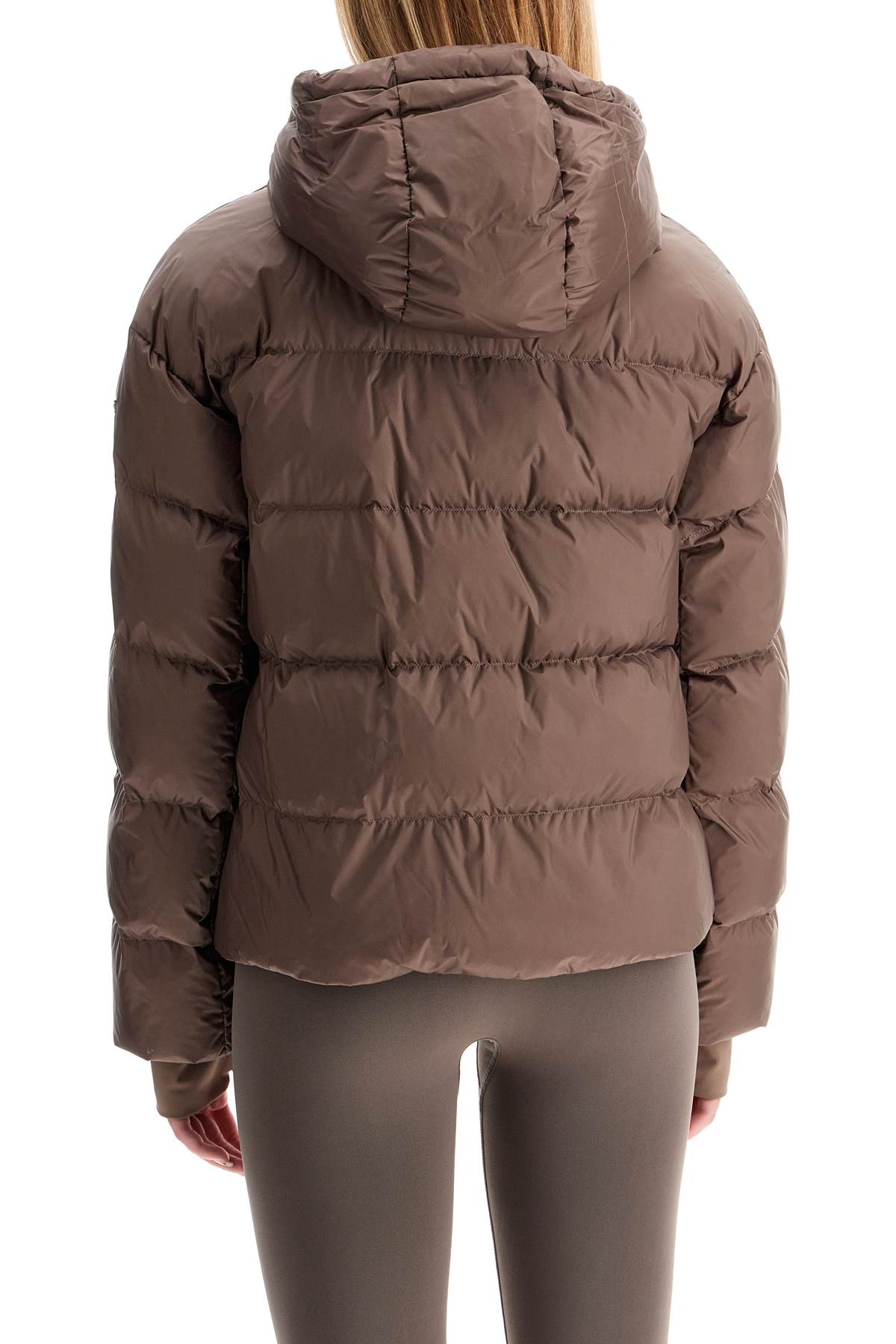 short down jacket with hood &