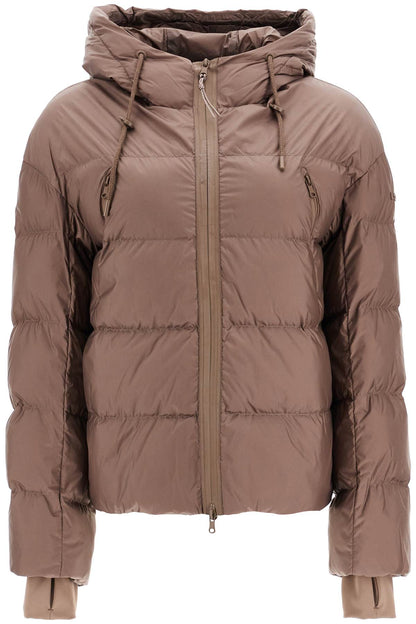 short down jacket with hood &