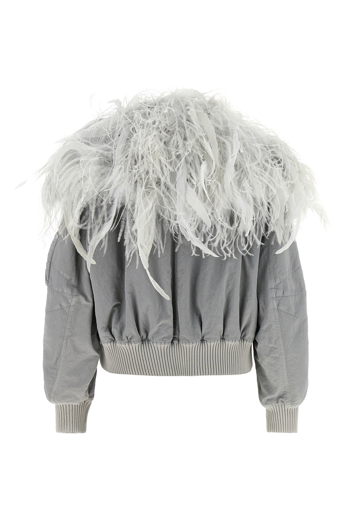 the attico bomber jacket stands out for its bold aesthetic that blends sporty vo