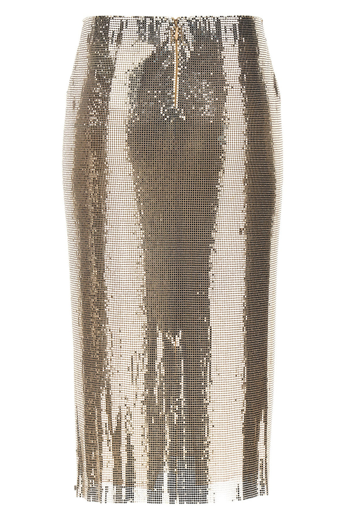 SPORTMAX 40 cariddi metallic knit skirt