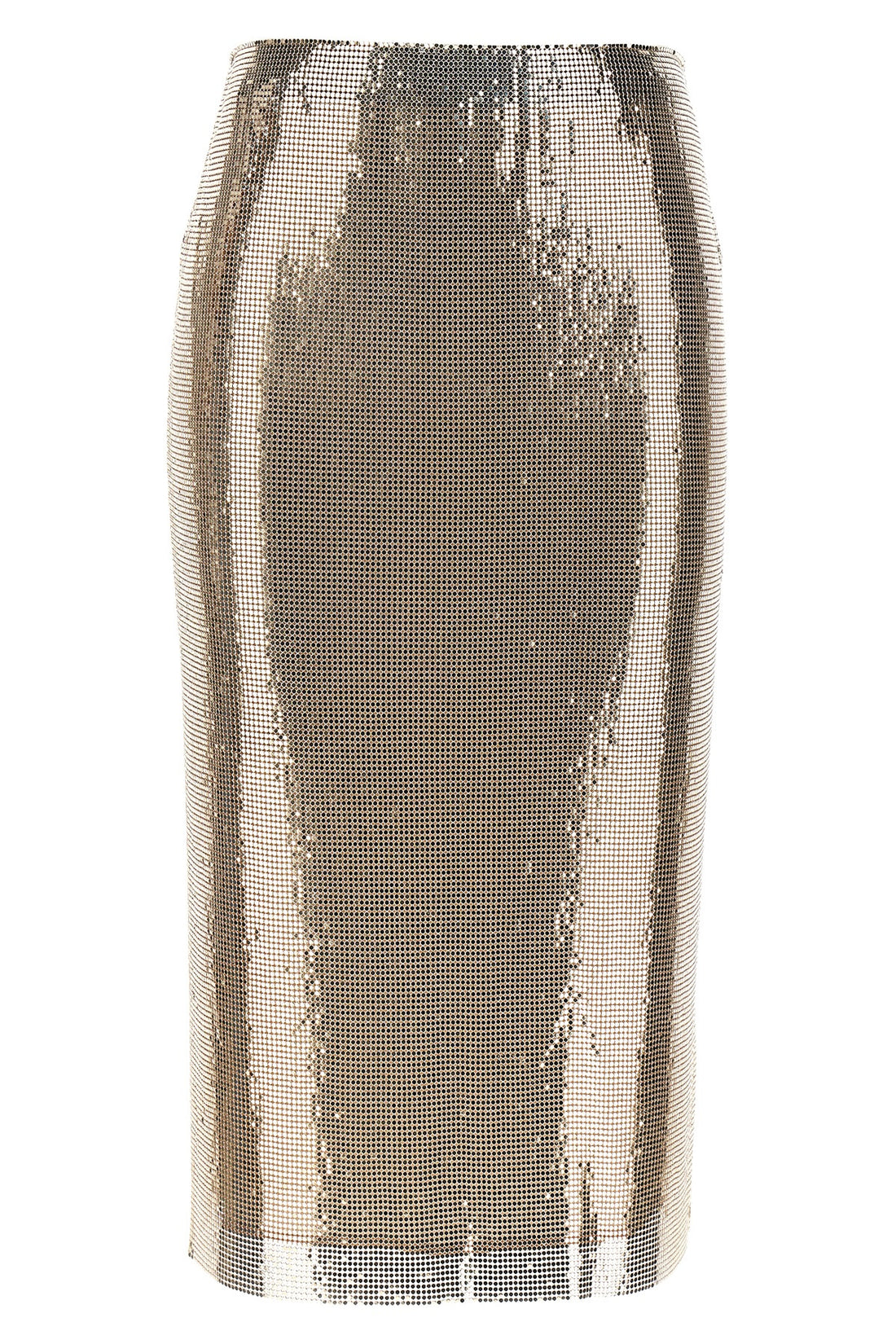 SPORTMAX 40 cariddi metallic knit skirt
