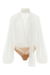 the elisabetta franchi bodysuit shirt redefines everyday elegance through a flui
