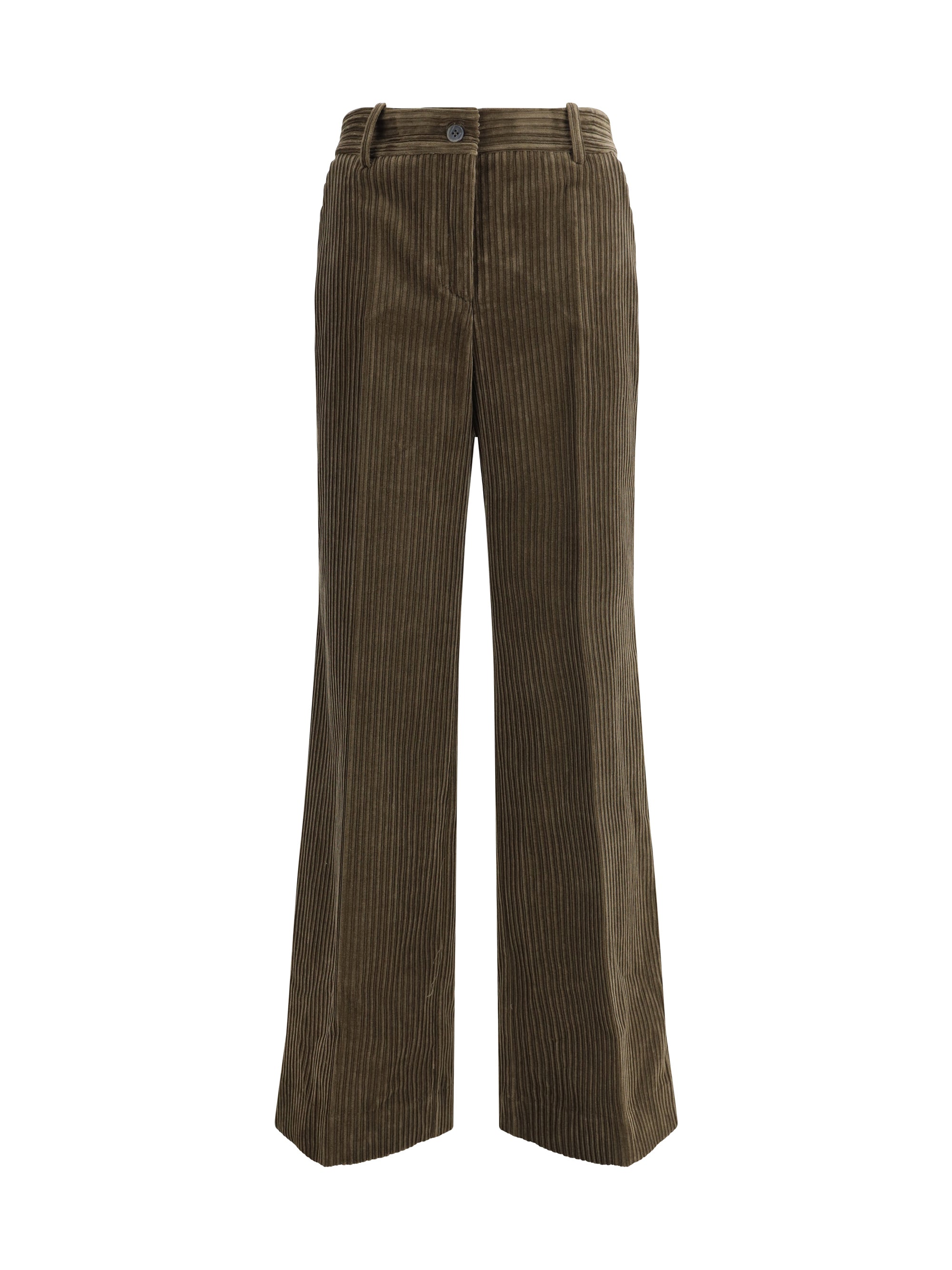 P.A.R.O.S.H. L straight ribbed trousers